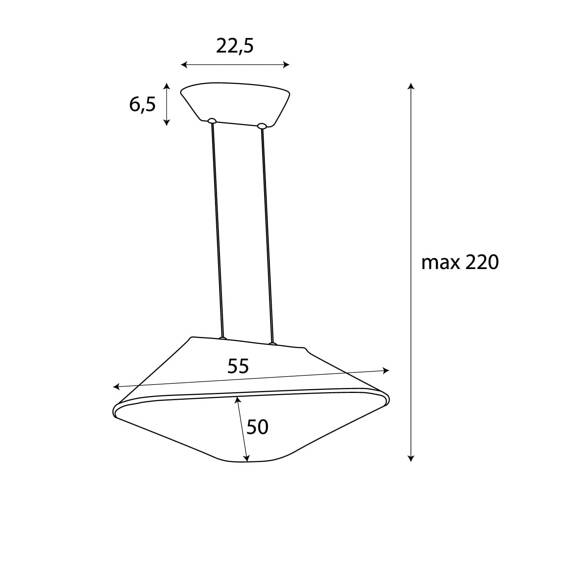 Maxlight Carbon P0569 Lampa wisząca