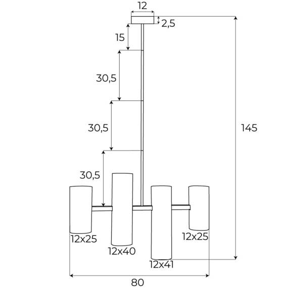 Maxlight Laxer Zwis nowoczesny P0502