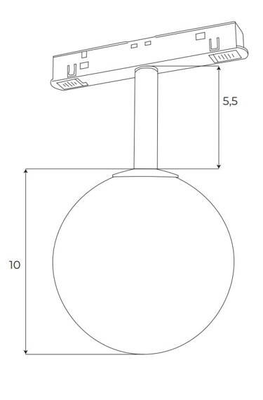 Maxlight Magnetic 3000K Lampa do Magnetycznego Systemu On/Off M0044N