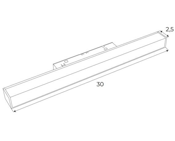 Maxlight Magnetic M0001Z 12W 634LM 2700/5000K Lampa Magnetyczna Liniowa System Zigbee 