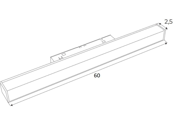 Maxlight Magnetic M0002N Lampa Magnetyczna Liniowa System On/Off