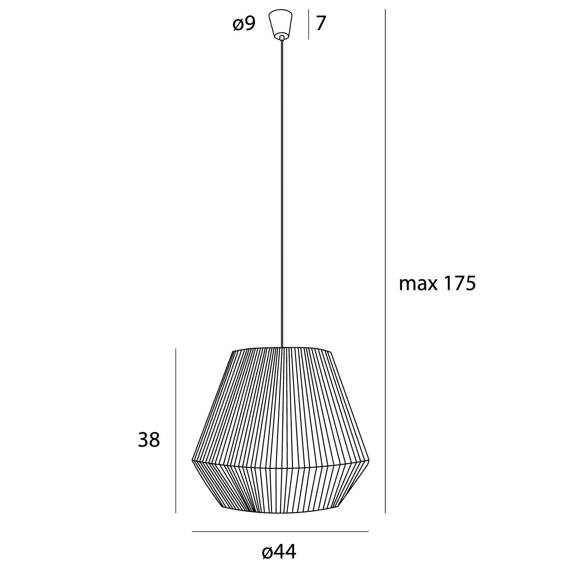 Maxlight P0584 Lampa wisząca boho Praslin 