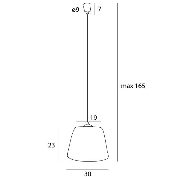 Maxlight Pot P0582 Zwis