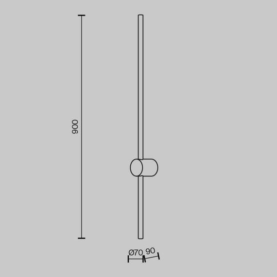 Maytoni Lampa ścienna Light stick MOD237WL-L11BS3K