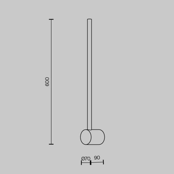 Maytoni Lampa ścienna Light stick MOD237WL-L6BS3K