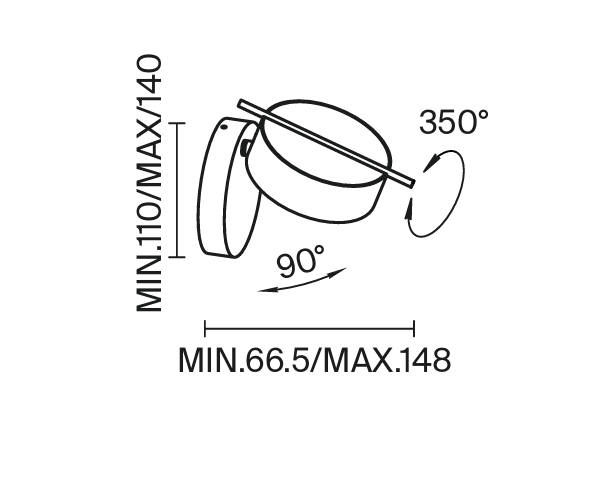 Maytoni Lampa ścienna MOD180WL-L4W3K Nuance