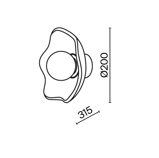 Maytoni Lampa ścienna Miracle MOD207WL-01BS