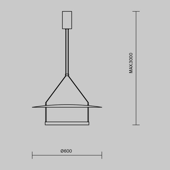 Maytoni Lampa wisząca MOD280PL-L30B3K Ambience