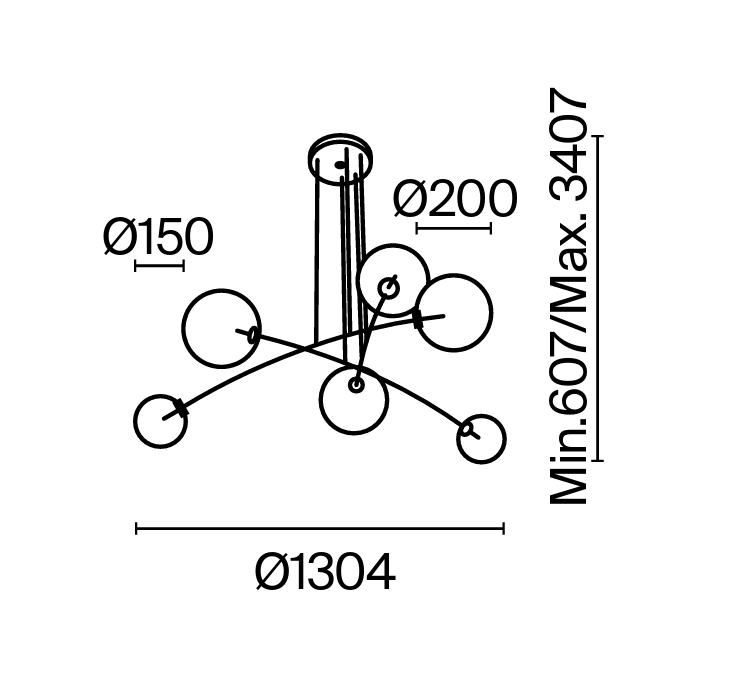 Maytoni Mood Żyrandol MOD172PL-06BS