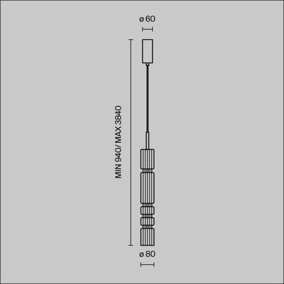 Maytoni Ordo MOD272PL-L12BS3K Zwis