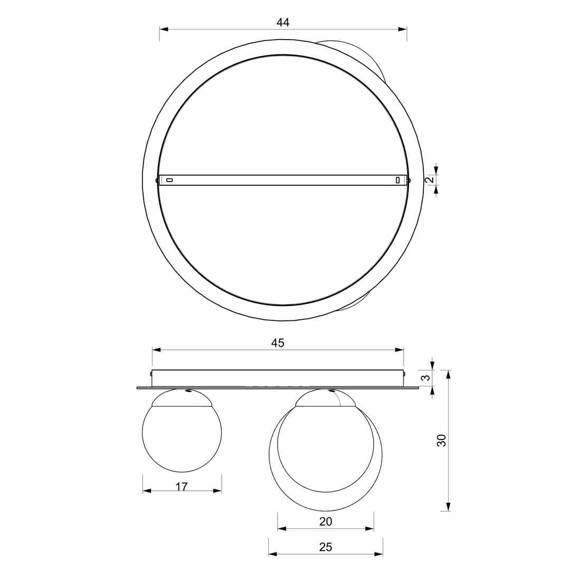 Milagro Plato Lampa sufitowa MLP7966