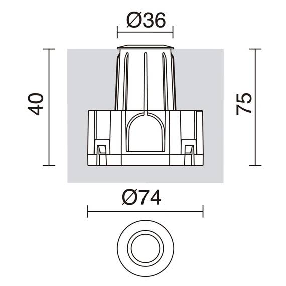 Nabuco 980H-L0103H-30 Oprawa najazdowa Novolux