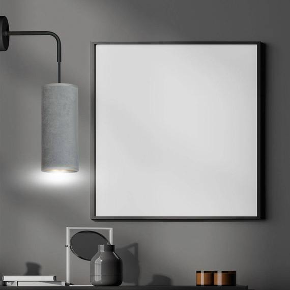 Natynkowa lampa ścienna BENTE K1 BL GRAY czarny (1060/K1) - Emibig