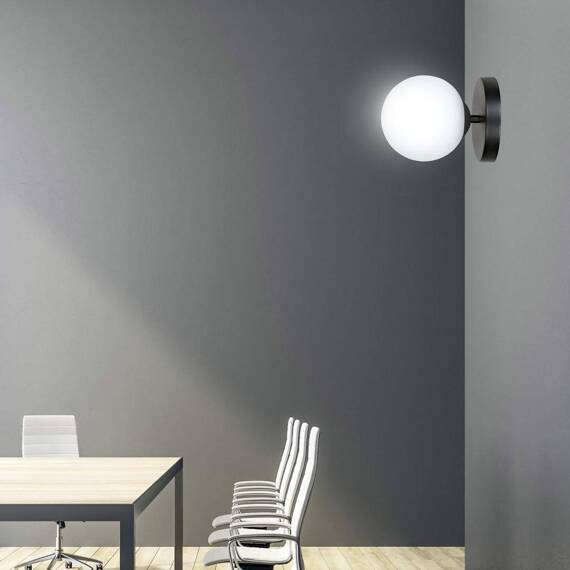 Natynkowa lampa ścienna BIOR K1 BLACK czarny (1020/K1) - Emibig