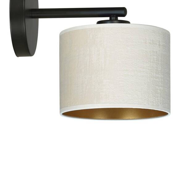 Natynkowa lampa ścienna HILDE K1 BL WHITE czarny (1052/K1) - Emibig