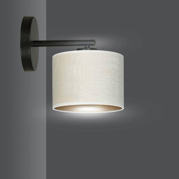 Natynkowa lampa ścienna HILDE K1 BL WHITE czarny (1052/K1) - Emibig