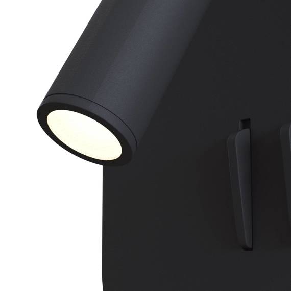 Natynkowa lampa ścienna Ios 176 czarny (C175-WL-01-6W-B) - Maytoni