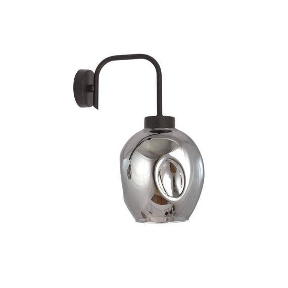 Natynkowa lampa ścienna LUKKA K1 BLACK/GRAFIT czarny (1163/K1) - Emibig