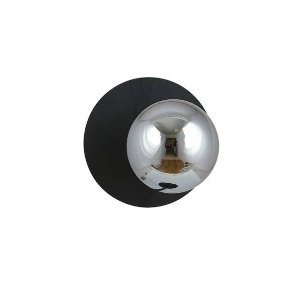 Natynkowa lampa ścienna OSLO K1 BLACK/GRAFIT czarny (1186/K1) - Emibig