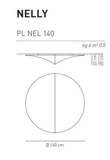 Nelly PL 140 Lampa sufitowa AXO Light biała 140 cm