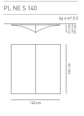 Nelly Straight PL 140 Lampa sufitowa AXO Light biała 140 cm