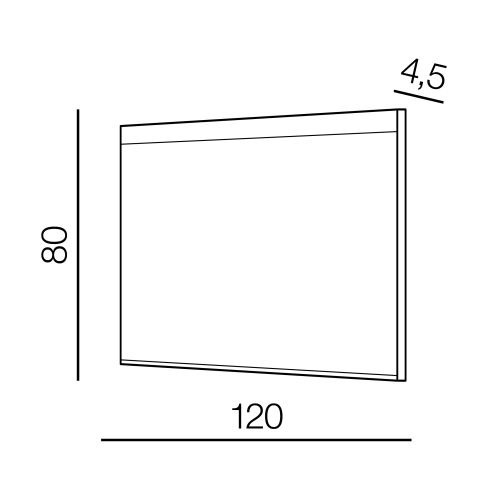 Nowoczesne lustro podświetlane Azzardo Andromeda 80 x 120 cm