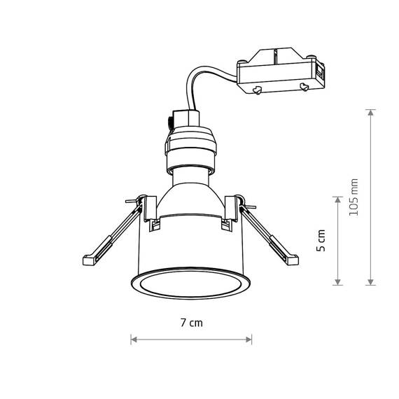 Nowodvorski 10789 Lampa wpuszczana Cup