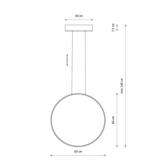 Nowodvorski CIRCOLO LED M 4000K Oprawa wisząca 10861