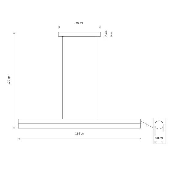 Nowodvorski CL Q LED PRO 3000K 8253 Lampa wisząca