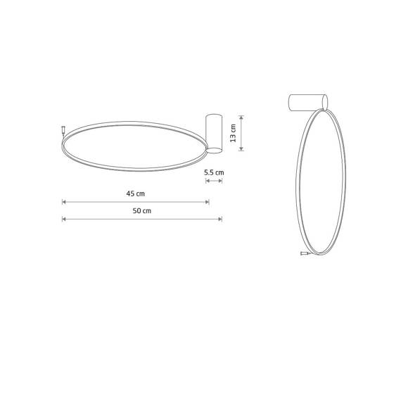 Nowodvorski Circolo LED S 10928 Kinkiet/plafon 2w1 3000K