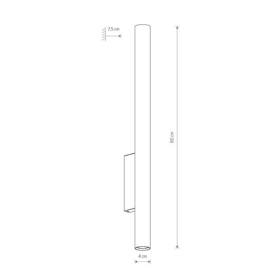 Nowodvorski FOURTY XL Ciemny Szary 10893 Kinkiet 