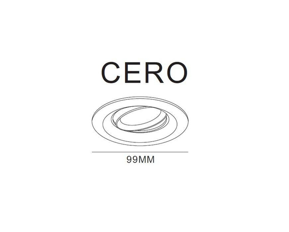 Oczko Wpuszczane Złote Dann Lux Design Cero GD DLD5275