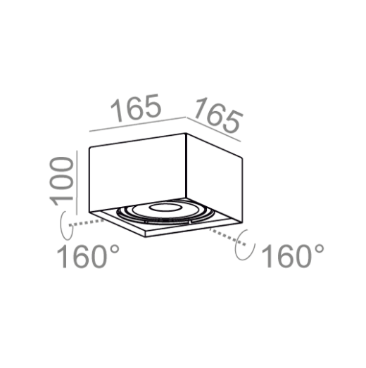 Oprawa Natynkowa Aquaform QRLED 111x1 40200