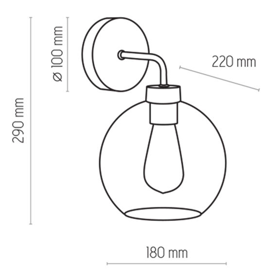 Oprawa Ścienna 4019 Bari TK Lighting