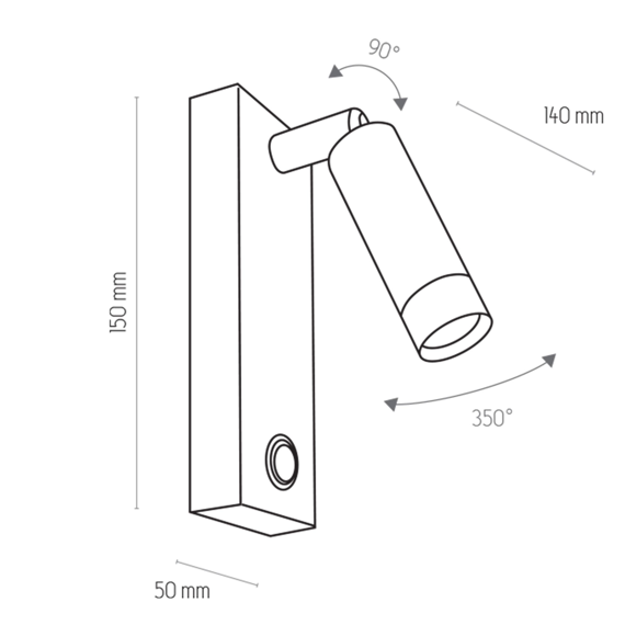 Oprawa Ścienna TK Lighting Enzo 1302