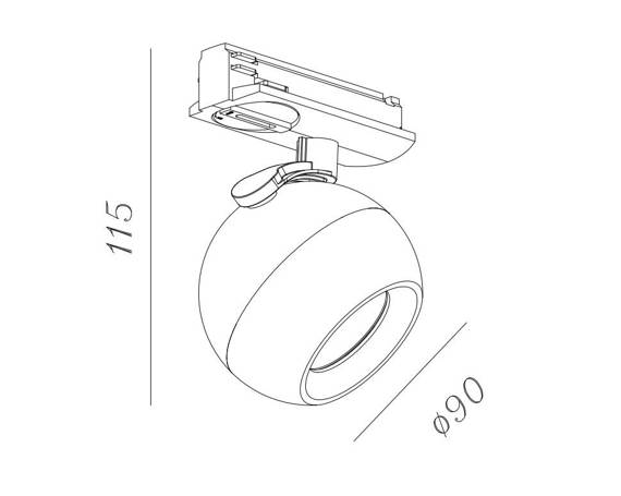 Oprawa Sia WH Track 3 fazowa Line Berella Light BL5405