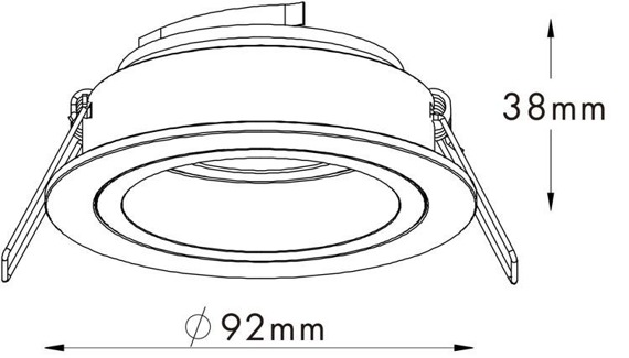 Oprawa do zabudowy Zuma Line Chuck DL Round 92700-N