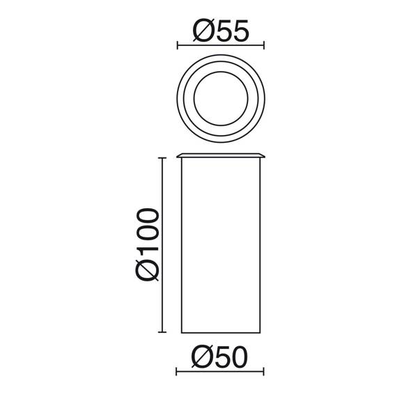 Oprawa gruntowa Novolux Pussa 654B-L0204F-03