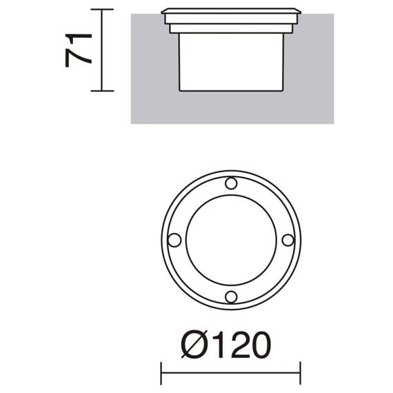 Oprawa najazdowa Novolux Sio 379A-G31X1A-30