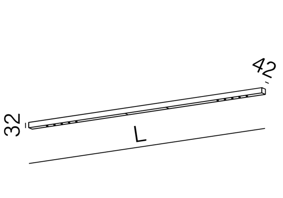 Oprawa natynkowa AQForm Mixline LED natynkowy 188cm 40287-M930-W3-00-12