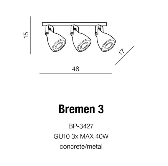 Oprawa natynkowa Azzardo Bremen AZ2371