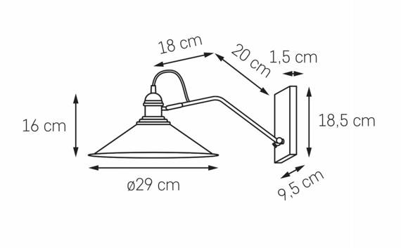 Oprawa ścienna Kaspa Hats 1 20503106