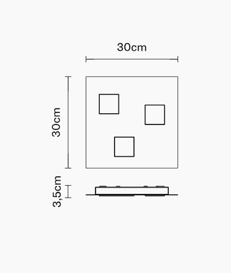 Oprawa sufitowa F38 G09 02 Fabbian Quarter