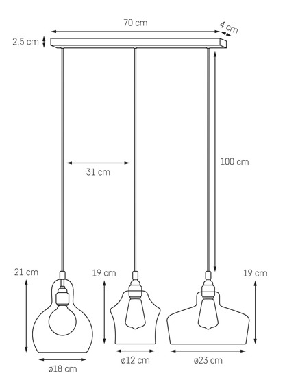 Oprawa sufitowa Kaspa Longis 10522309 czarny