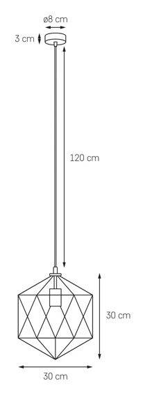 Oprawa sufitowa Kaspa Wire S 10536101