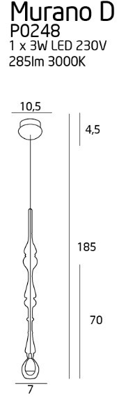 Oprawa sufitowa MaxLight Murano P0248