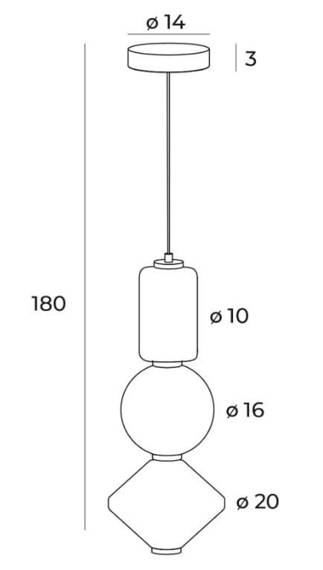 Oprawa wisząca  Maxlight Akiko P0468