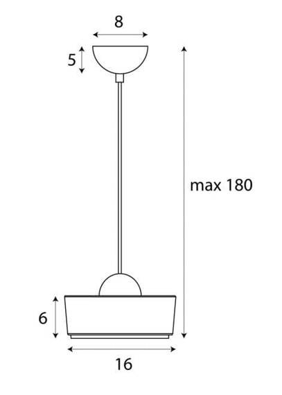 Oprawa wisząca Maxlight Lipari P0542