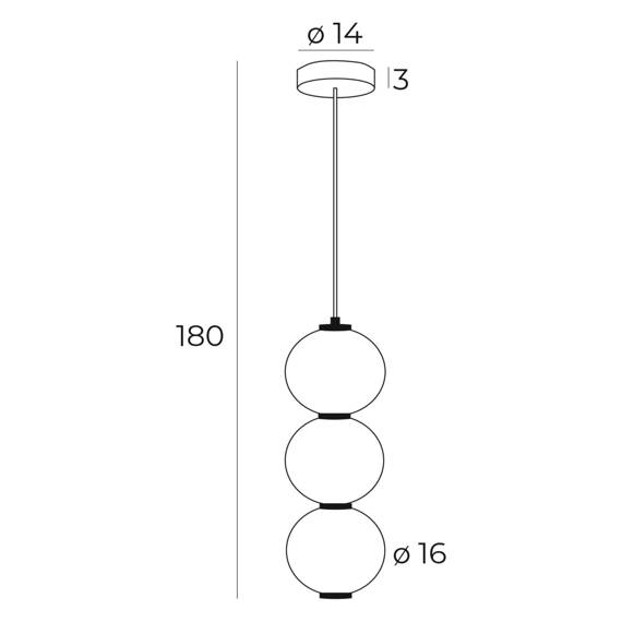 Oprawa wisząca  Maxlight Tama P0470