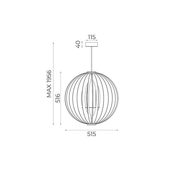 Oprawa wisząca Zuma Line ORB 7510144